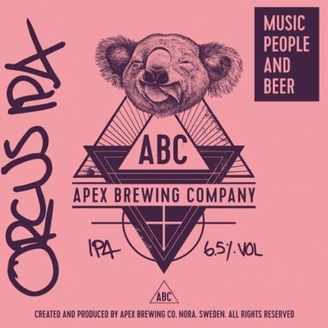 Orcus IPA 6.5%, Apex Brewing Company, Sweden