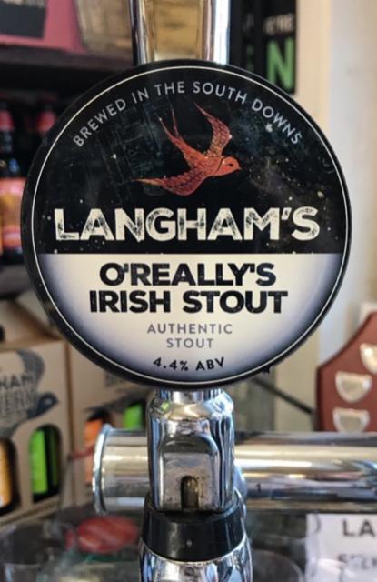 O'Really's Irish Stout 4.4%, Langham Brewery, England