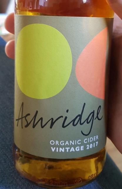 Organic Cider Vintage 2017 6.5%, Ashridge Ciders, England