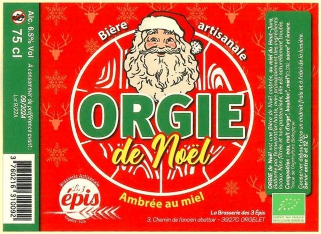 Orgie De Noël 5.5%, Brasserie Les 3 Épis, France
