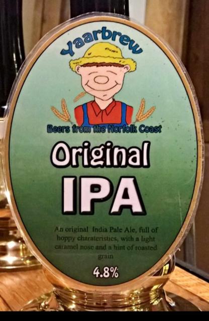 Original IPA 4.8%, Yaarbrew Microbrewery Limited, England