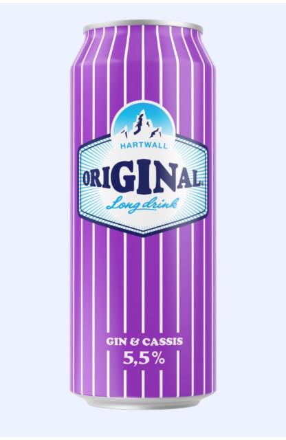 Original Long Drink Cassis 5.5%, Hartwall (Royal Unibrew), Finland