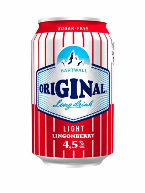 Original long drink light lingonberry, Hartwall (Royal Unibrew)