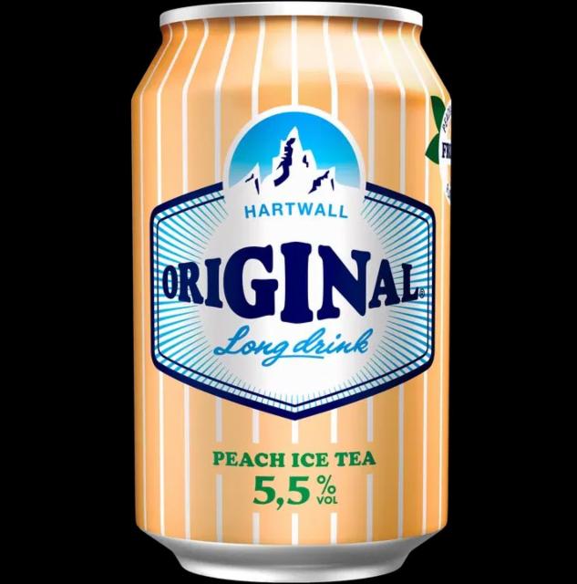 Original Long Drink Peach Ice Tea, Hartwall (Royal Unibrew)