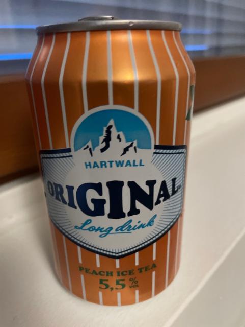 Original long drink peach ice tea, Hartwall (Royal Unibrew)