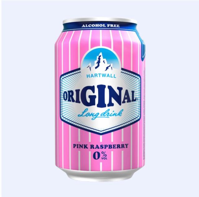 Original Long Drink Pink Raspberry 0%, Hartwall (Royal Unibrew), Finland