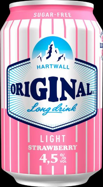 Original Long Drink Strawberry Light 4.5%, Hartwall (Royal Unibrew), Finland