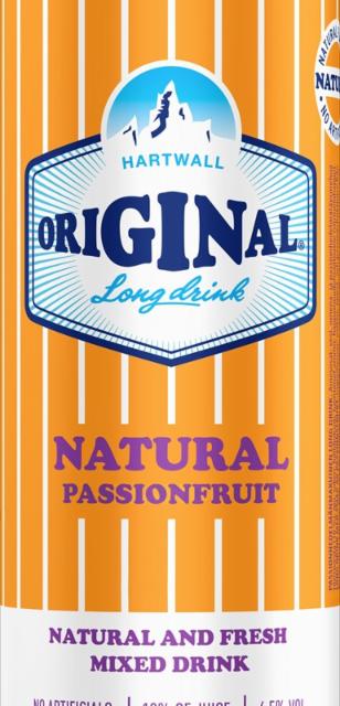 Original Long Drink Natural Passionfruit 4.5%, Hartwall (Royal Unibrew), Finland