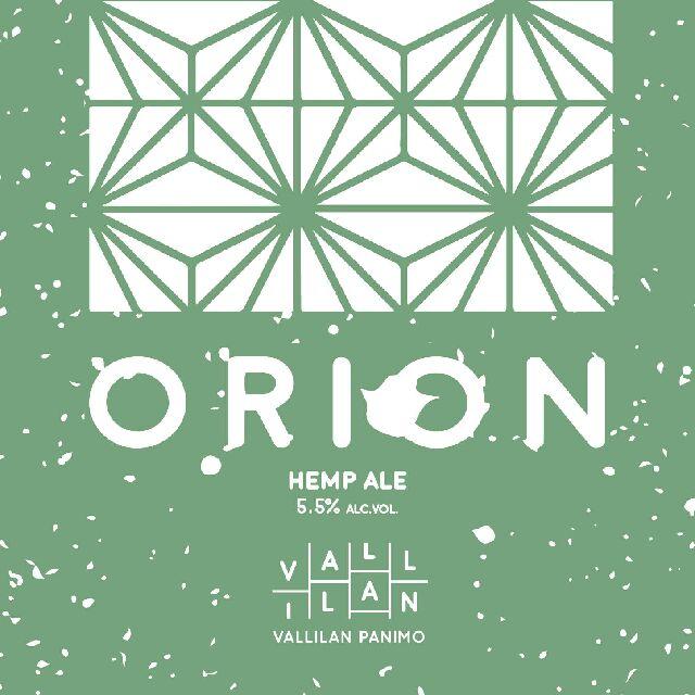 Orion Hemp Ale 5.5%, Vallilan Panimo, Finland