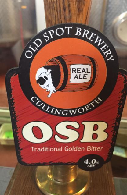 OSB 4.0%, Old Spot Brewery, England