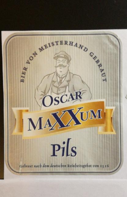 Oscar Maxxum Pils 4.8%, Trinkgut, Germany