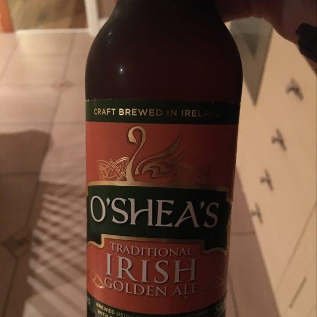 O'Shea's Traditional Irish Golden Ale 4.1%, ALDI Stores UK, England