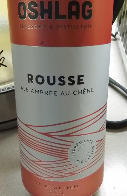 Oshlag Rousse 5.0%, Oshlag Brasserie & Distillerie, Canada