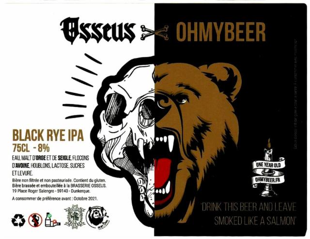 Osseus X Ohmybeer 8.0%, Brasserie Osseus [Closed], France