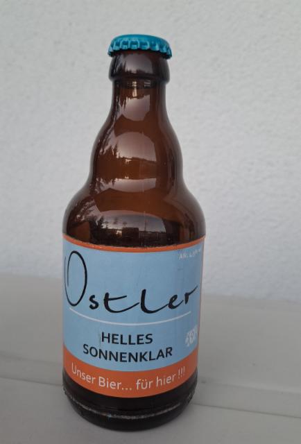 Ostler Helles Sonnenklar 4.9%, Brauerei Neunspringe Worbis, Germany