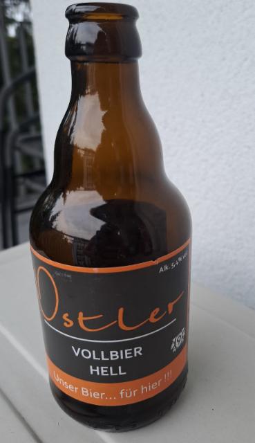 Ostler Vollbier Hell 5.4%, Brauerei Neunspringe Worbis, Germany