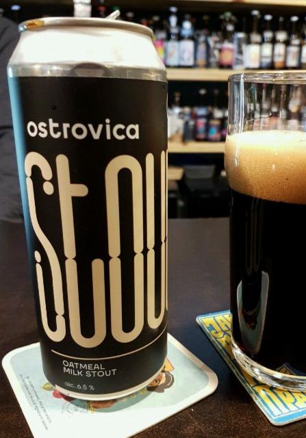 Ostrovica oatmeal milk stout 6.5%, East Island, Russia
