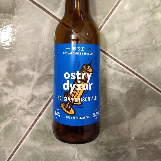 Ostry Dyżur Belgian Saison Ale 5.9%, Browar Sluzba Zdrowia, Poland