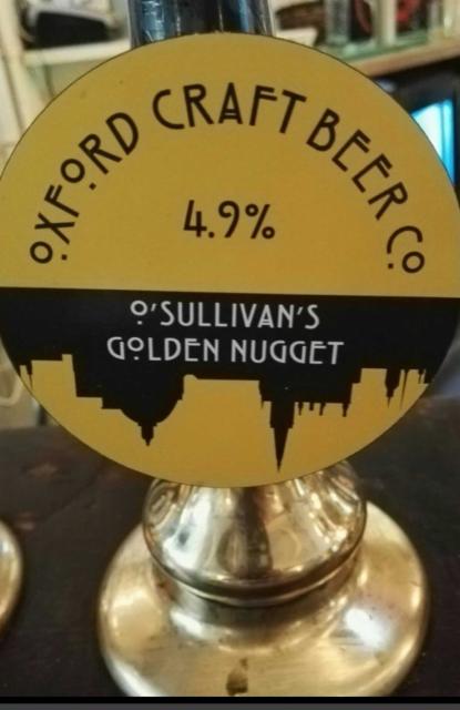 O'Sullivan's Golden Nugget 4.9%, Oxford Craft Beer Co., England