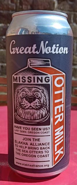 otter milk 6.2%, Great Notion Brewing, United States