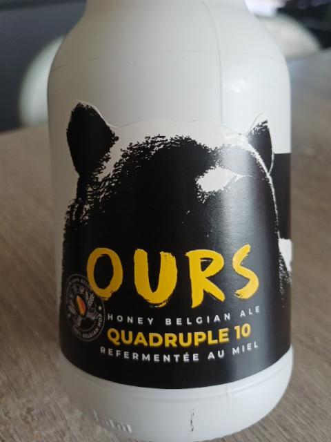 ours quadruple 10, Brasserie La Binchoise