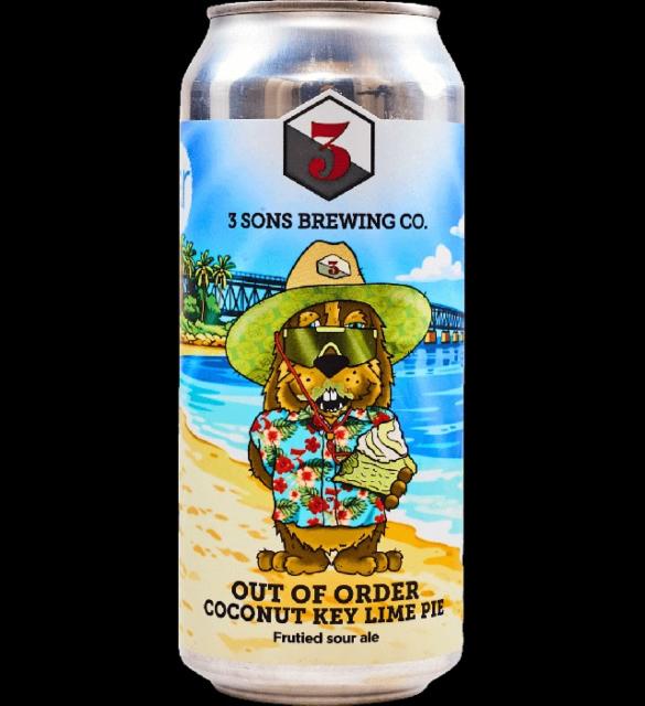 Out of order - Coconut Key Lime Pie 6.0%, 3 Sons Brewing Company, United States
