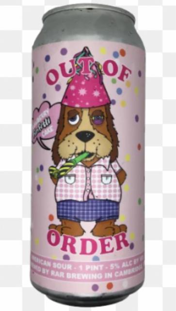 Out of order: double strawberry funfetti cake 6.0%, RAR Brewing, United States