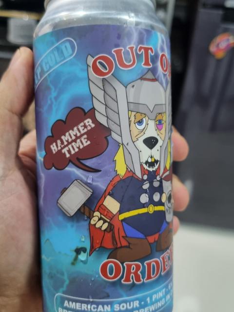 Out of order: hammer time 6.0%, RAR Brewing, United States