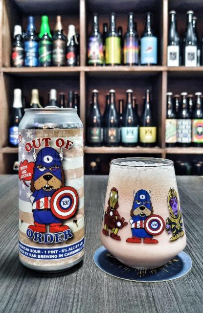 Out of order: truth and justice 6.0%, RAR Brewing, United States