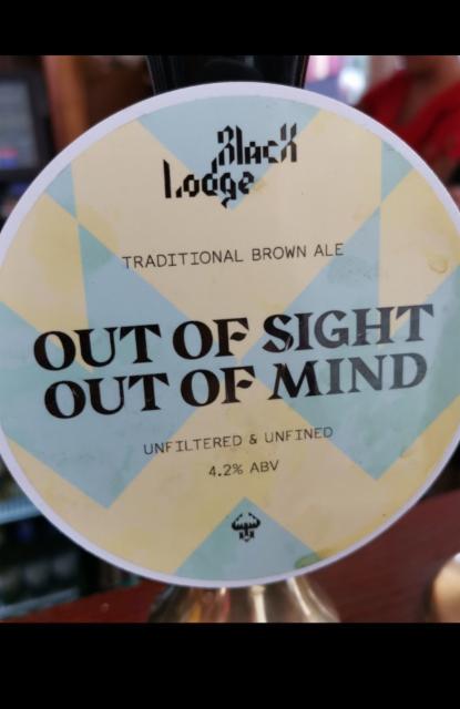 Out Of Sight Out Of Mind 4.2%, Black Lodge Brewing, England