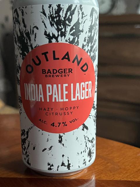 Outland India Pale Lager 4.7%, Badger Brewery (Hall & Woodhouse), England