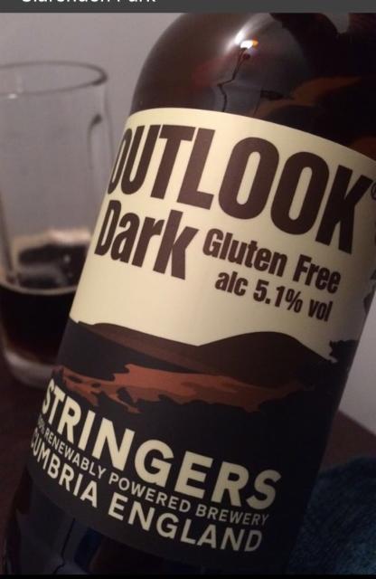Outlook Gluten Free Dark Ale 5.1%, Stringers Brewery, England