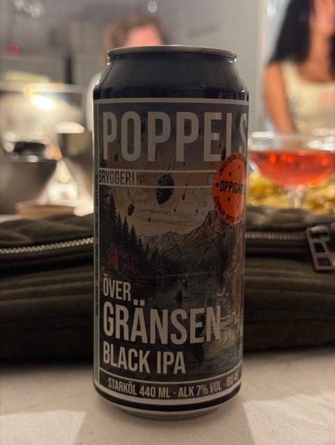 Över Gränsen Black IPA 7.0%, Poppels Bryggeri, Sweden