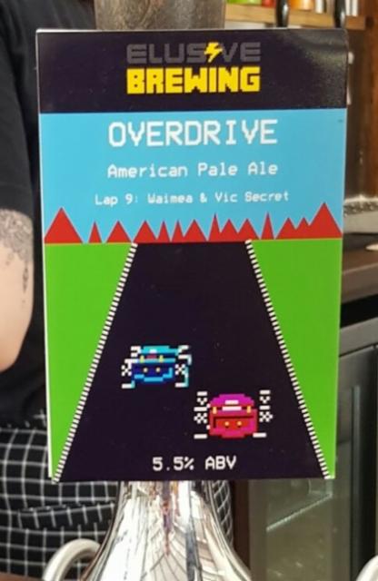 Overdrive Lap 9: Waimea & Vic Secret 5.5%, Elusive Brewing, England