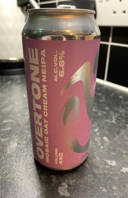 Mosaic Oat Cream NEIPA 6.6%, Overtone Brewing Co., Scotland