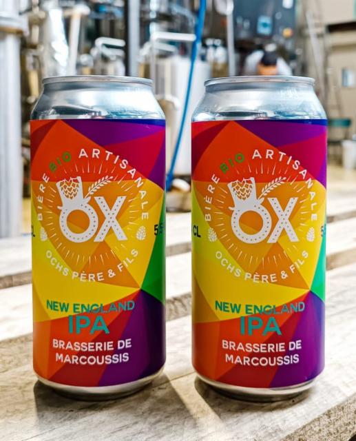 OX New England IPA 5.5%, Brasserie OX - Ochs Père & Fils (Marcoussis), France
