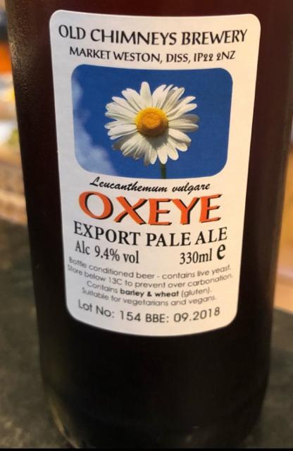Oxeye 9.4%, Old Chimneys Brewery, England