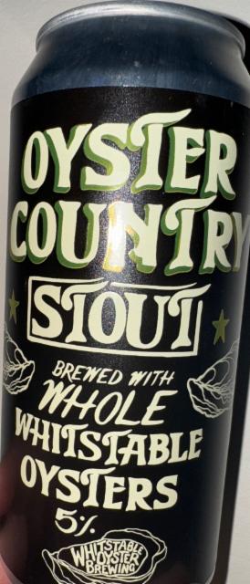 Oyster Country Stout 5.0%, Whitstable Oyster Brewing, England