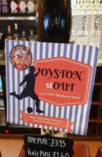 Oyston Stout 5.5%, West Coast Rock Brewery, England