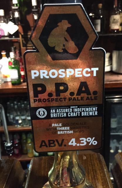P.P.A. Prospect Pale Ale 4.3%, Prospect Brewery, England