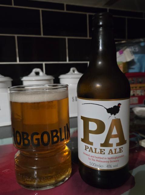 PA 4.0%, Pheasantry Brewery, England