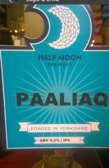 Paaliaq 5.3%, Half Moon Brewery, England