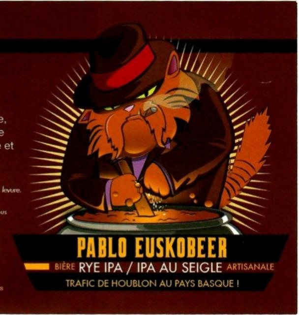 Pablo Euskobeer Rye IPA 6.3%, Brasserie Kipett, France