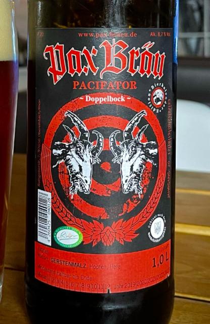 Pacifator 8.7%, Pax Bräu, Germany