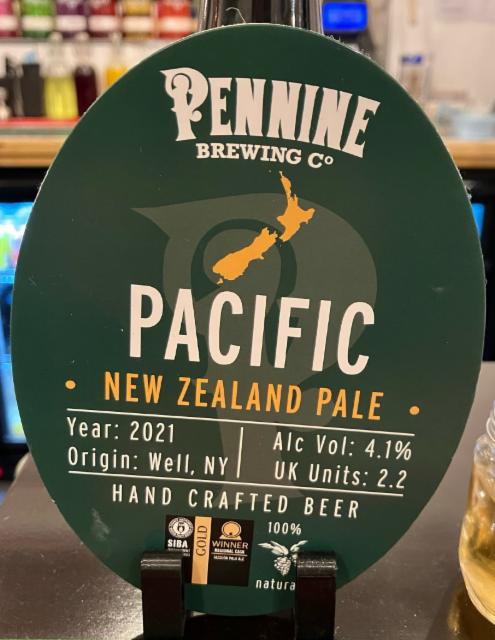 Pacific 4.1%, Pennine Brewing Co., England