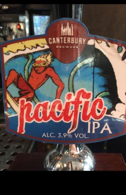 Pacific IPA 3.9%, Canterbury Brewers, England