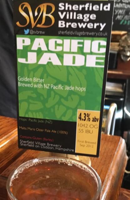 Pacific Jade 4.3%, Sherfield Village Brewery, England