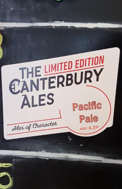 Pacific Pale 4.3%, Canterbury Ales, England