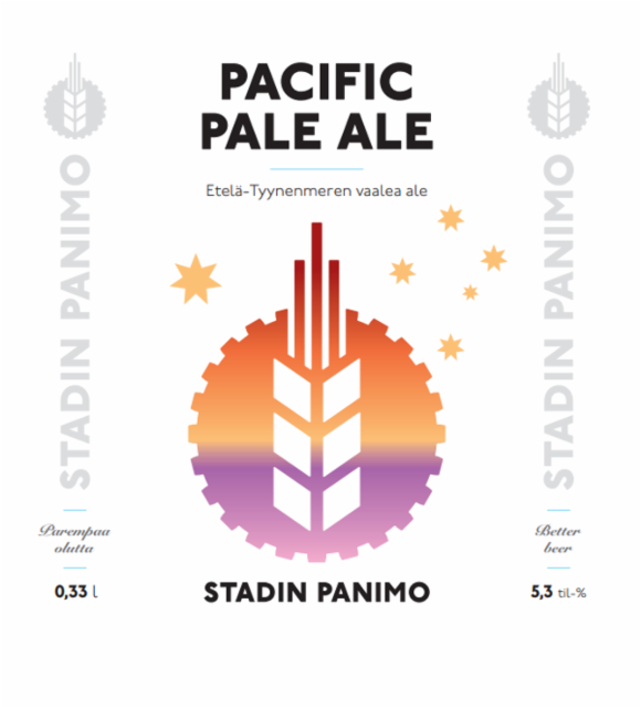 Pacific Pale Ale 5.3%, Stadin Panimo, Finland