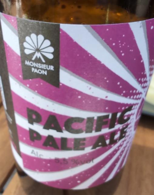 Pacific Pale Ale 5.5%, Monsieur Paon, France